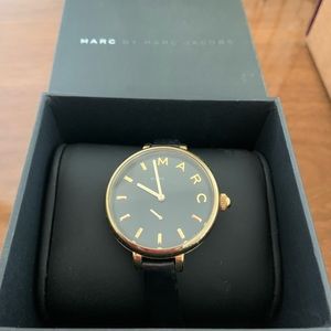 Marc Jacobs Black/ Gold Watch